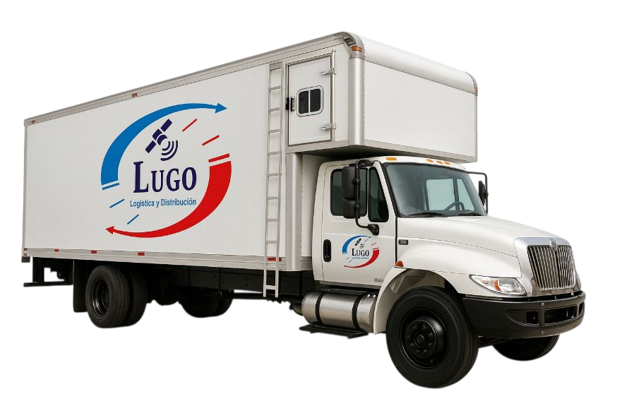 Camión de Transportes Lugo en ruta por México